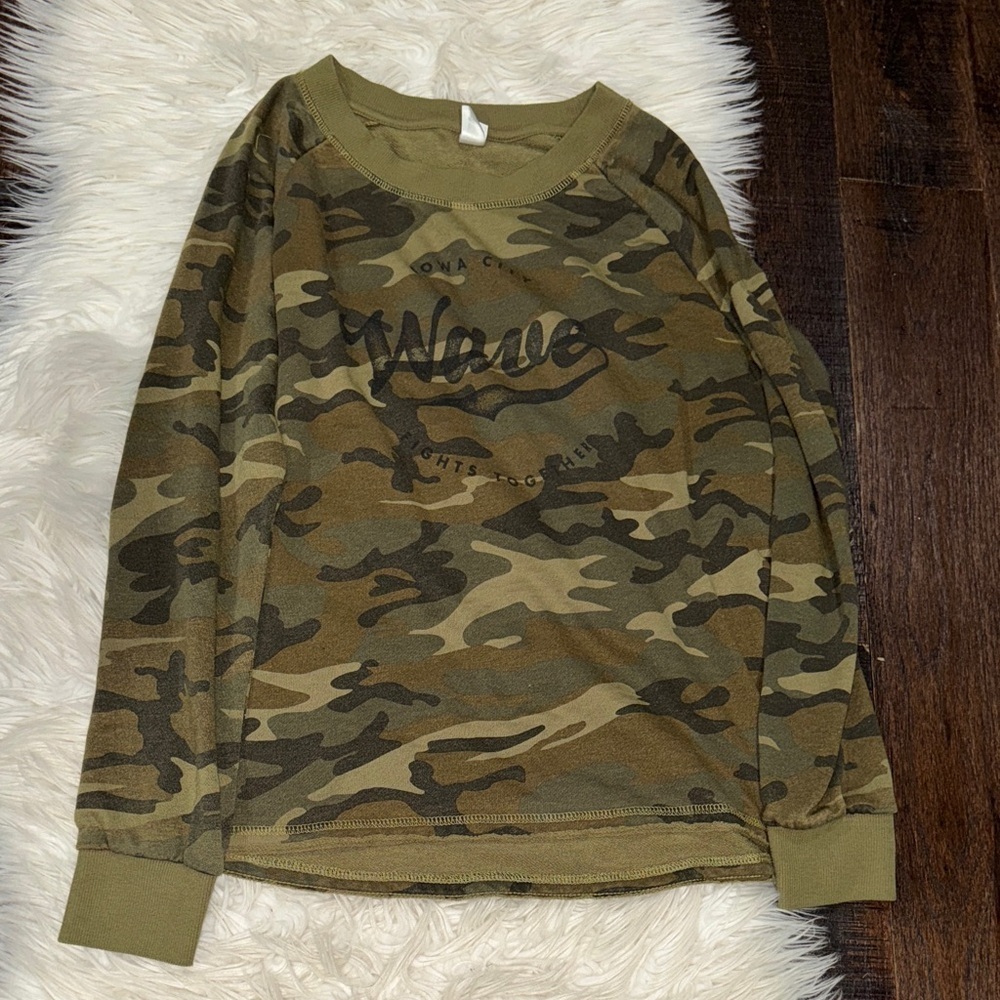 Trendy Camouflage Wave Sweatshirt